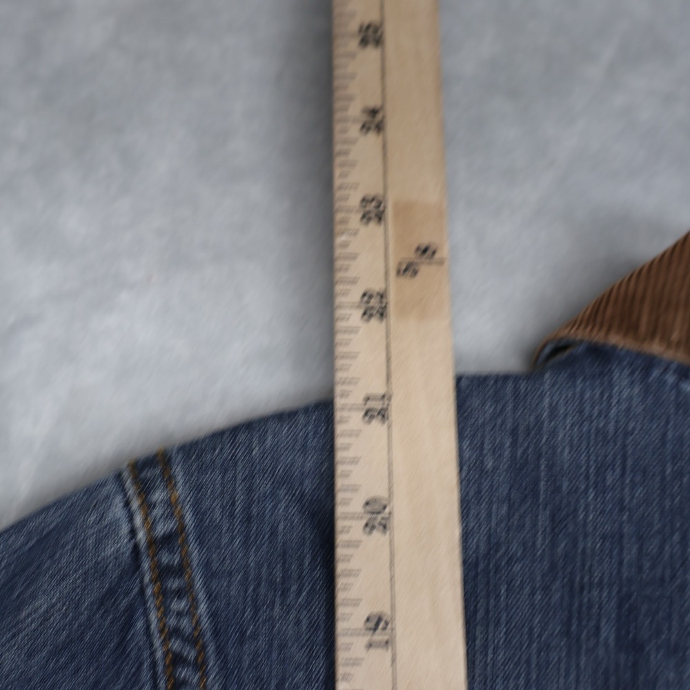 Wrangler Jacket Women Large Blue Denim Flannel Lined Rugged Classic Jean Trucker - Picture 8 of 11